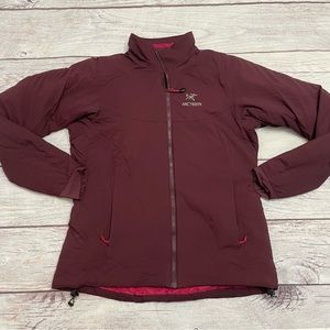Arc'teryx Atom AR Jacket Maroon / Pink Zip Up Size Large